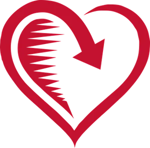 Abstract Heart Art