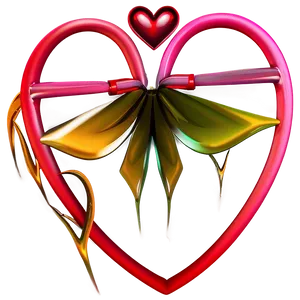 Abstract Heart Art PNG B