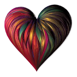 Abstract Heart Art PNG C