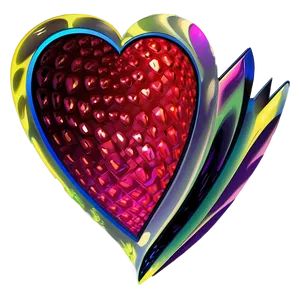 Abstract Heart Art PNG D