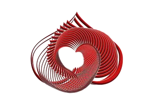 Abstract Heart Artwork