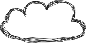 Abstract Heart Doodle Sketch