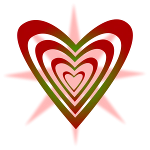 Abstract Heart Layers Graphic