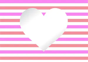 Abstract Heart Striped Background