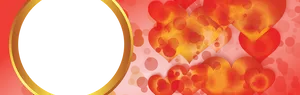 Abstract Hearts Background Banner