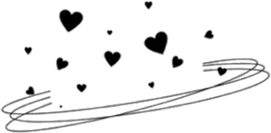 Abstract Heartsand Lines Tumblr Art PNG image