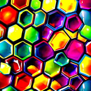 Abstract Hexagon Pattern Png 06202024 PNG image