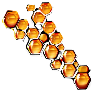 Abstract Honeycomb Art PNG Qux