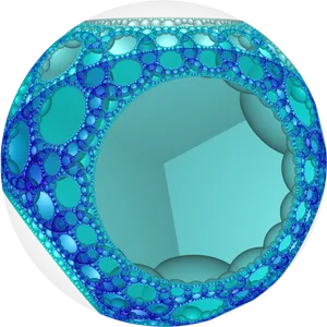 Abstract Honeycomb Fractal Art