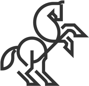Abstract Horse Logo Design PNG