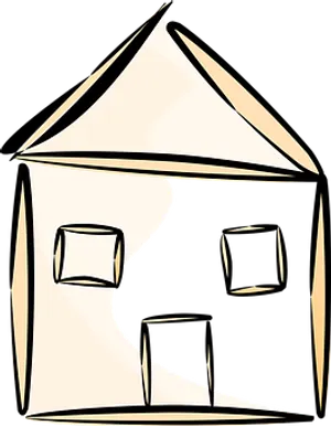 Abstract House Sketch