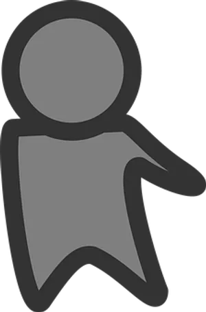 Abstract Humanoid Icon Graphic