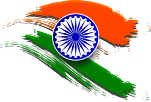 Abstract Indian Flag Art PNG image