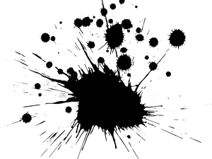 Abstract Ink Splash Vector PNG