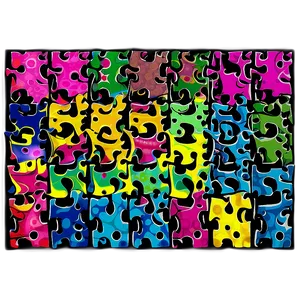 Abstract Jigsaw Design PNG 54 PNG