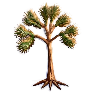 Abstract Joshua Tree Art PNG Tsp
