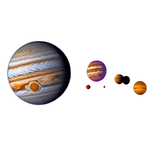 Abstract Jupiter Design PNG Bnm52