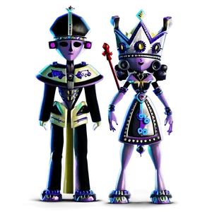 Abstract King And Queen PNG 31