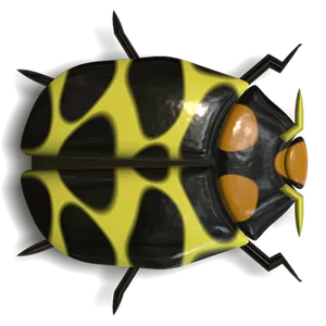 Abstract Ladybug Artwork PNG image