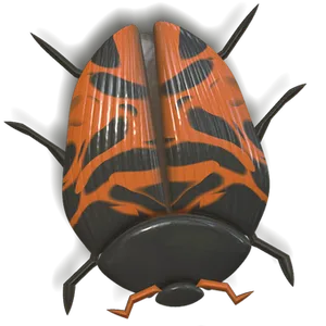 Abstract Ladybug Design PNG image
