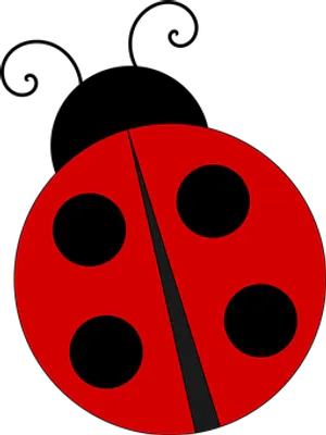 Abstract Ladybug Graphic PNG image