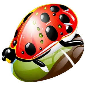 Abstract Ladybug Illustration PNG 05242024