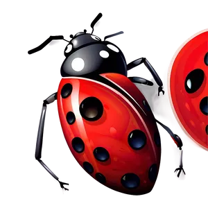 Abstract Ladybug Illustration PNG 05242024