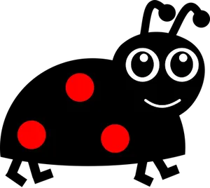 Abstract Ladybug Smile Face PNG image