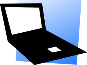 Abstract Laptop Silhouette PNG image
