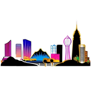 Abstract Las Vegas Skyline PNG Qqk66 PNG