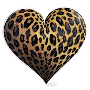 Abstract Leopard Heart Artwork Png Igr PNG image