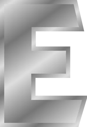 Abstract Letter E Design PNG image