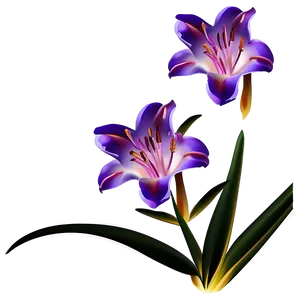 Abstract Lilies Art PNG Vny PNG