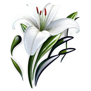 Abstract Lily Flower PNG Ntd54 PNG