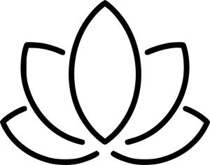 Abstract Lotus Outline Graphic PNG image