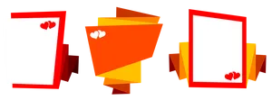 Abstract Love Cards Vector