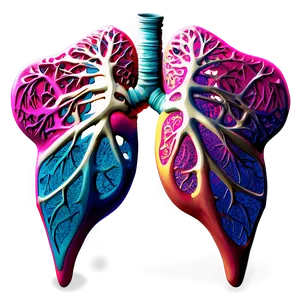 Abstract Lungs Design Png Vqc PNG image