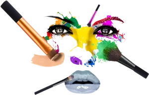 Abstract Makeup Artistry PNG image