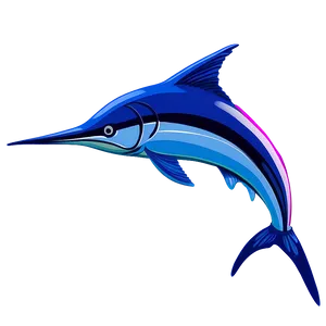 Abstract Marlin Art Png 06242024 PNG image