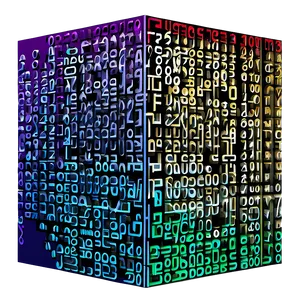 Abstract Matrix Code Flow Png 23 PNG image