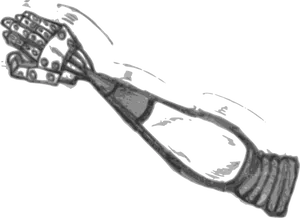 Abstract Mechanical Arm Artwork PNG