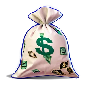 Abstract Money Bag Art PNG Kyk PNG