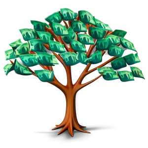 Abstract Money Tree PNG 40