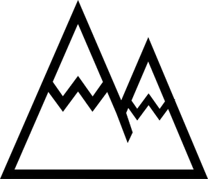 Abstract Mountain Outline PNG image