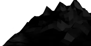 Abstract Mountain Silhouette PNG image