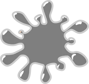 Abstract Mud Splat Vector PNG image