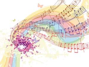 Abstract Musical Explosion Vector PNG image