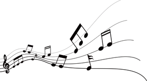 Abstract Musical Notes Background