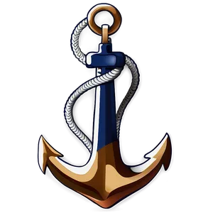 Abstract Navy Anchor Concept PNG 06292024