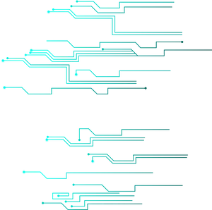 Abstract Neon Circuitry Lines PNG image